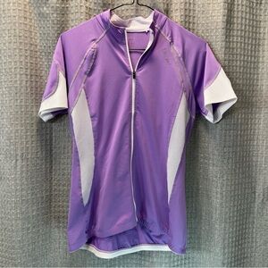 Lavender and White Women's Cycling Jersey